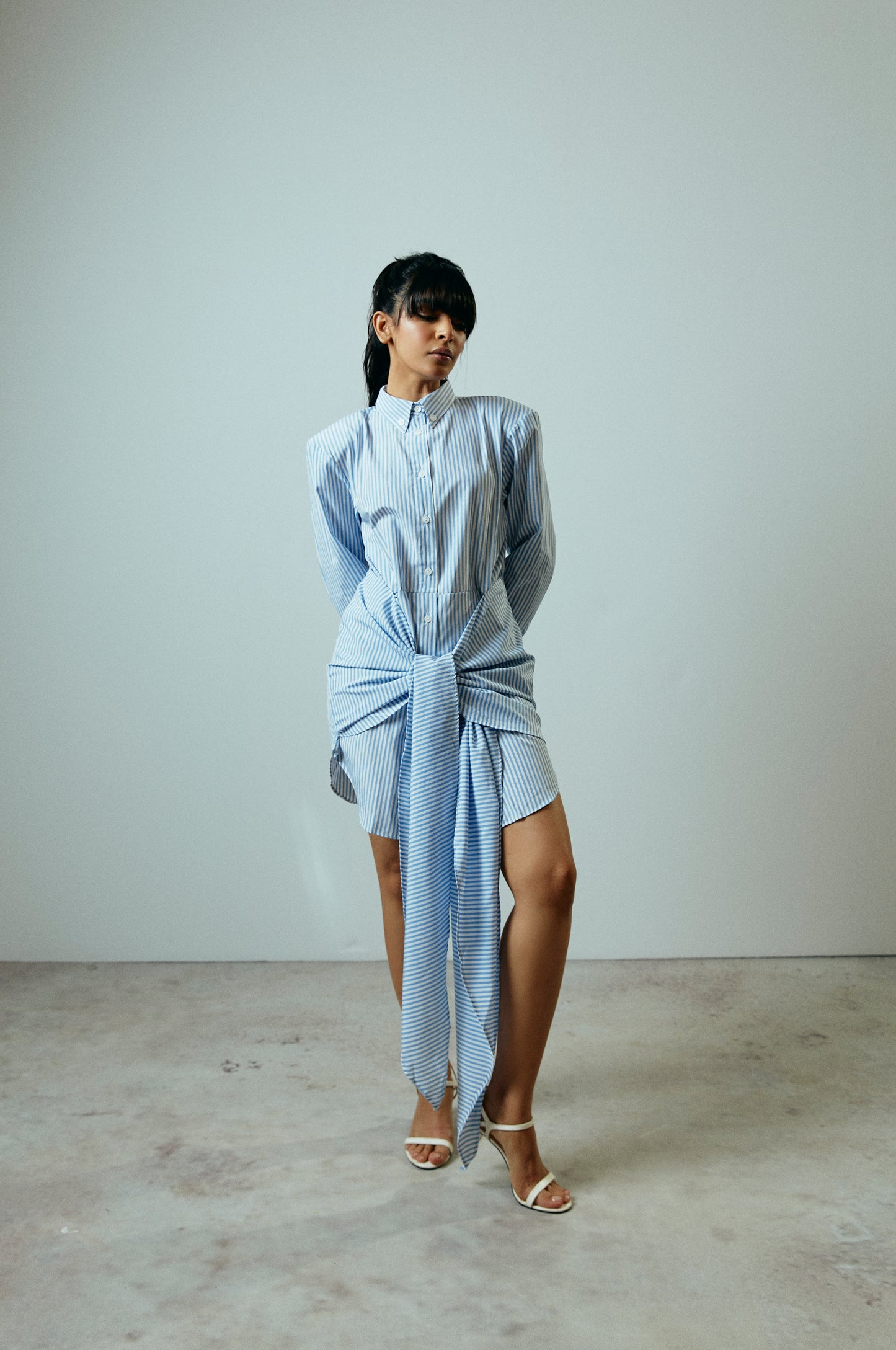 Waist Tie Shirt Dress