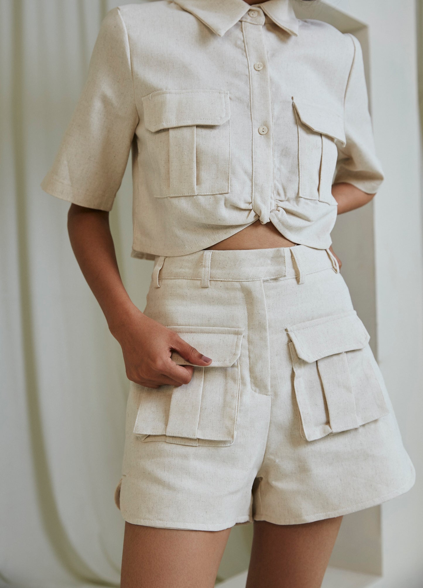 Linen Short Set