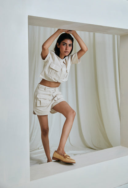 Linen Short Set