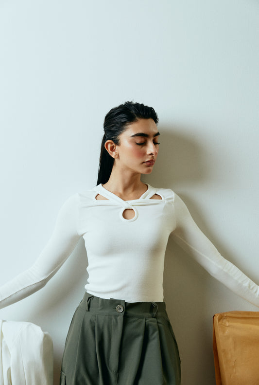 Top with Neck Detailing